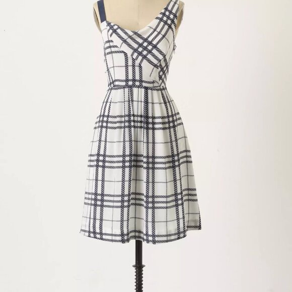 Anthropologie Moulinette Soeurs Know the Ropes 100% Silk Dress Size 4 - Picture 1 of 9